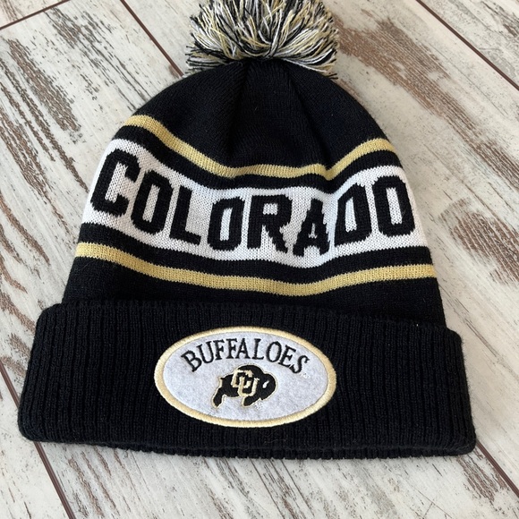 Legacy Accessories - University of Colorado Buffaloes Cuffed Pom Beanie
